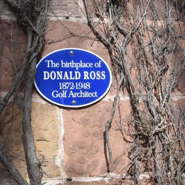 Sign at 3 St Gilbert Street, Dornoch