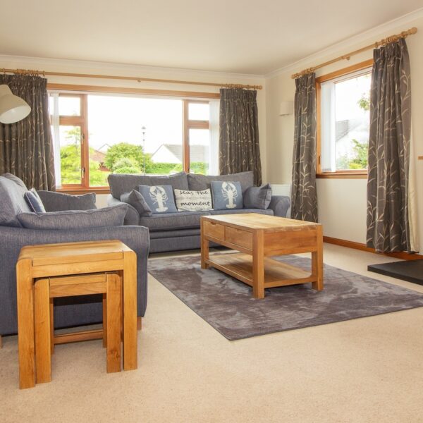 Living room in 18 The Meadows, Dornoch