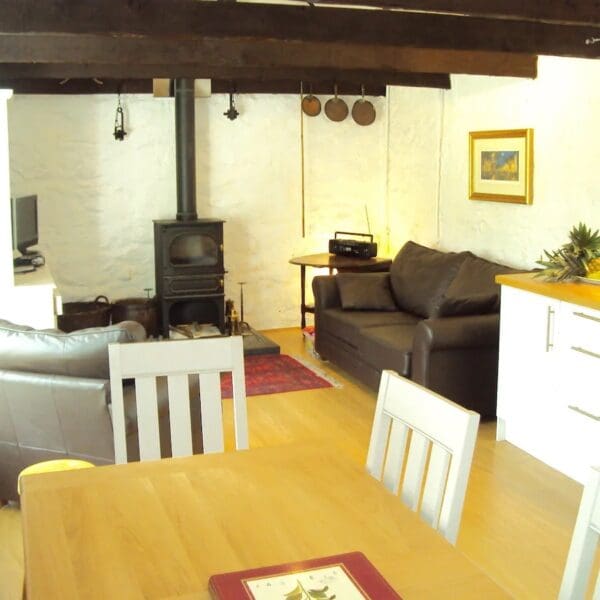 Open plan kitchen diner living room, Riverside Steading Dornoch