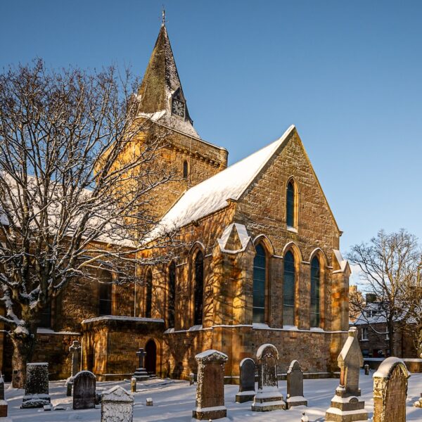 Snowy Cathedral, Dornoch