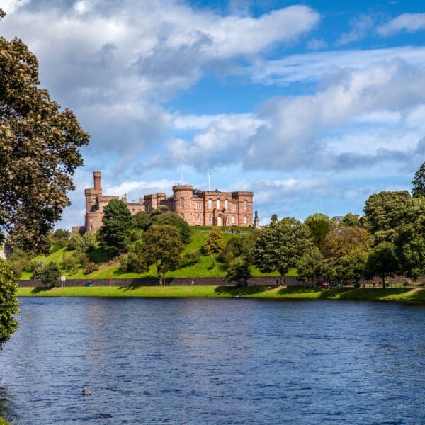 Inverness Castle taken from Ardross Street