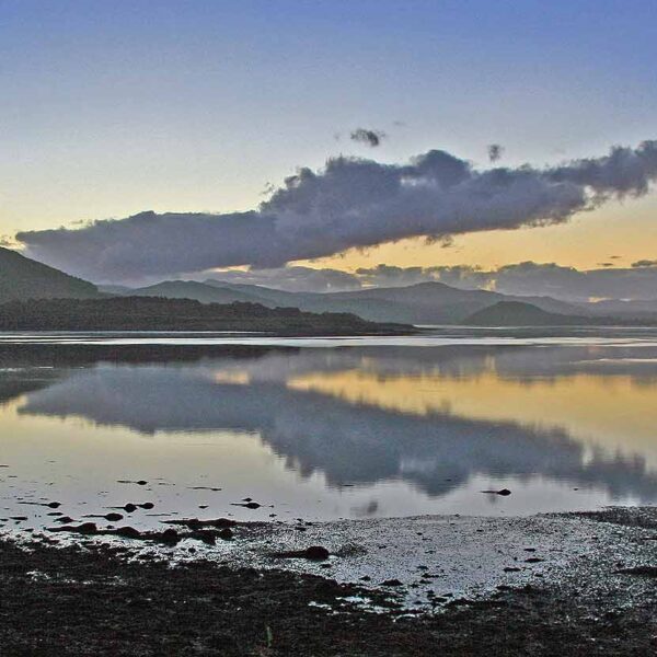 View West from Dornoch Bridge to Struie Hill