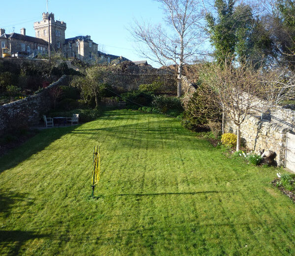 Garden at Soutlins holiday house, Dornoch