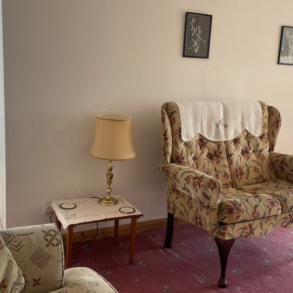 Sitting room area with television, Achlean Holiday cottage, Dornoch