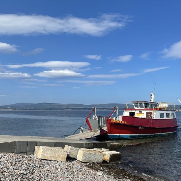 Cromarty ferry on south pier