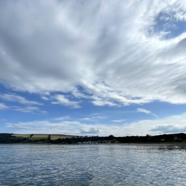 Cromarty from ferry sailing north