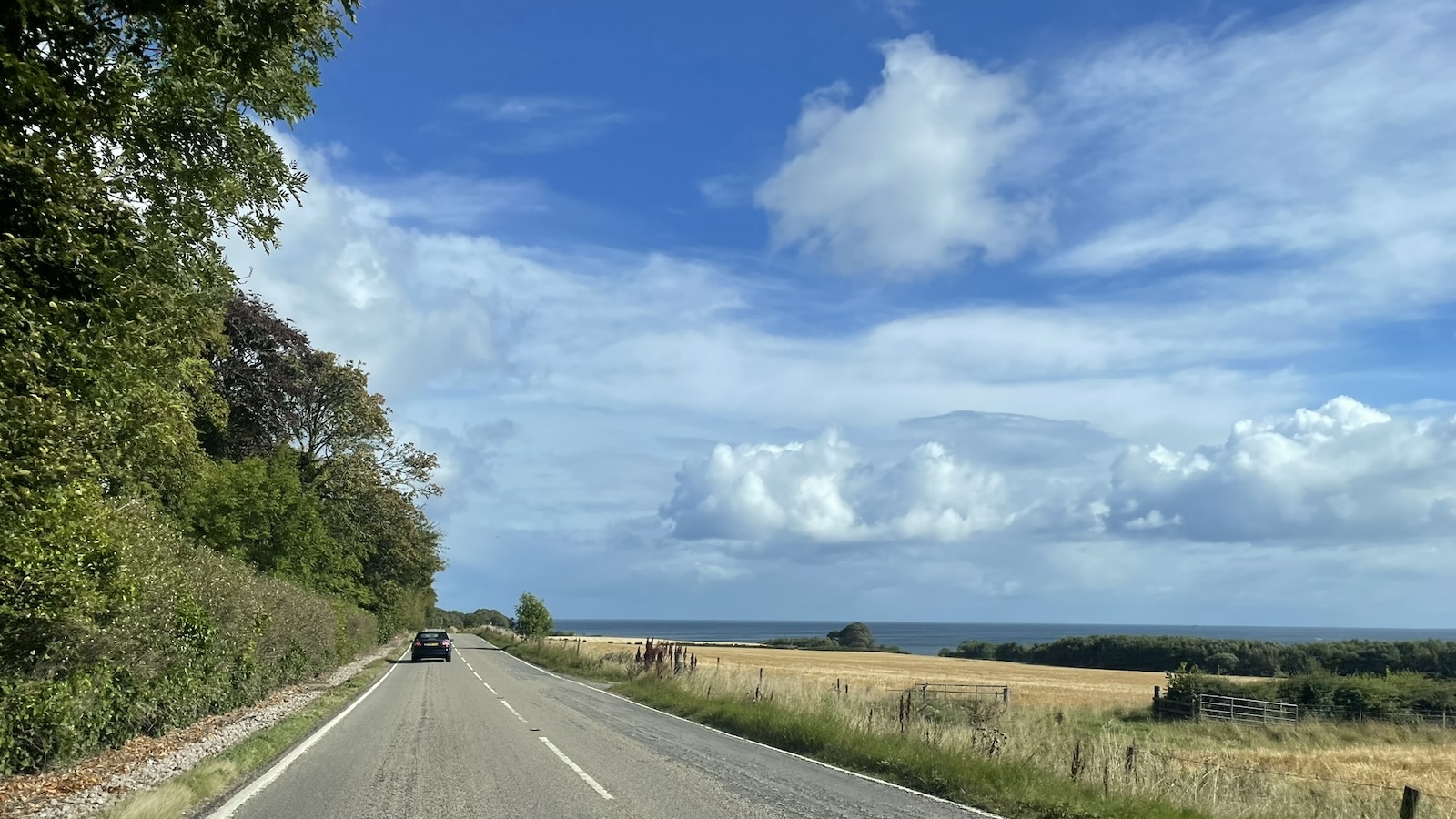 Travelling north on A9 between Golspie and Brora