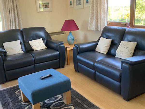 two sofas in living area of 25 Skelbo Muir, Dornoch