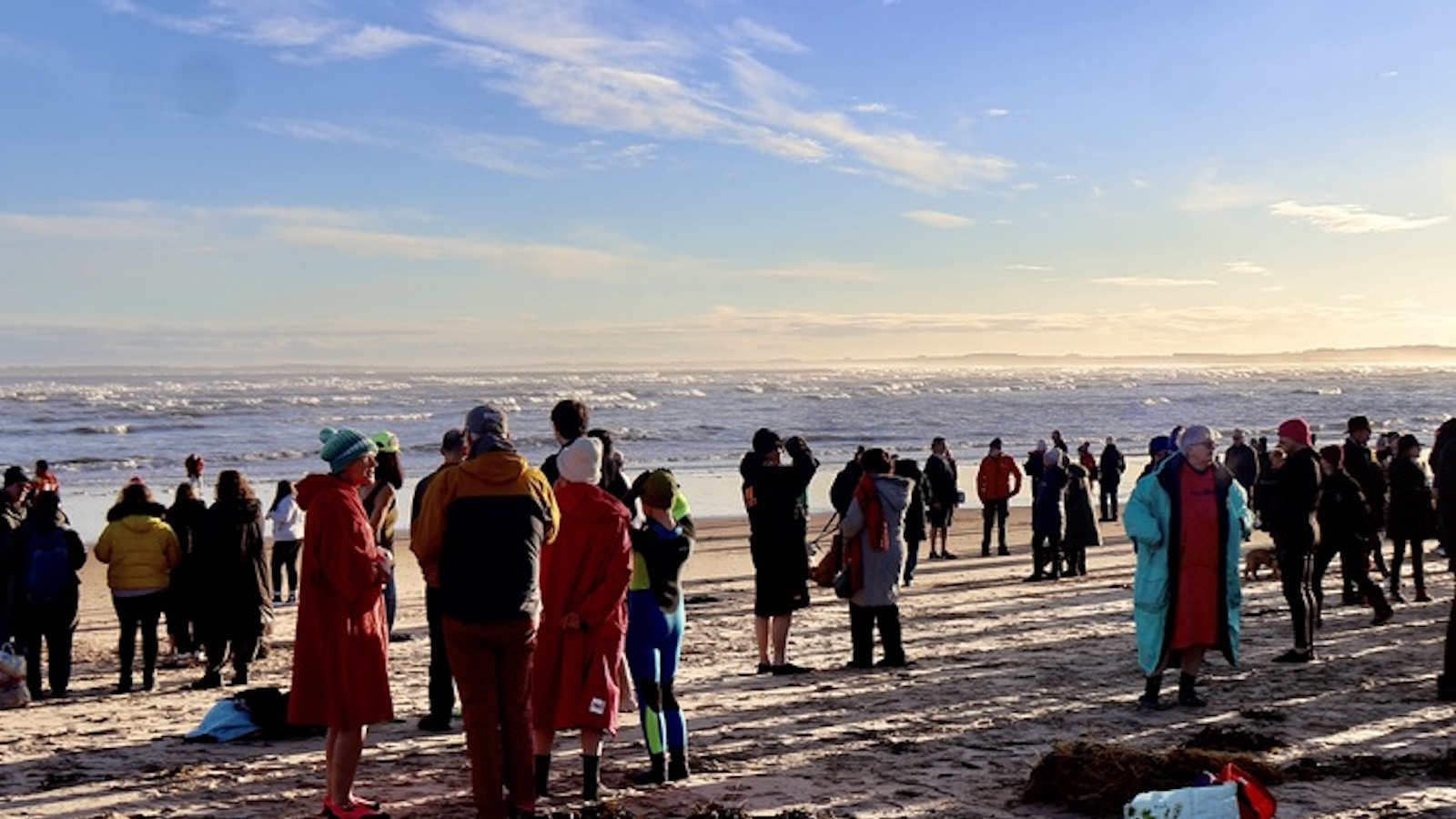 Dornoch Looney Dook on New years Day