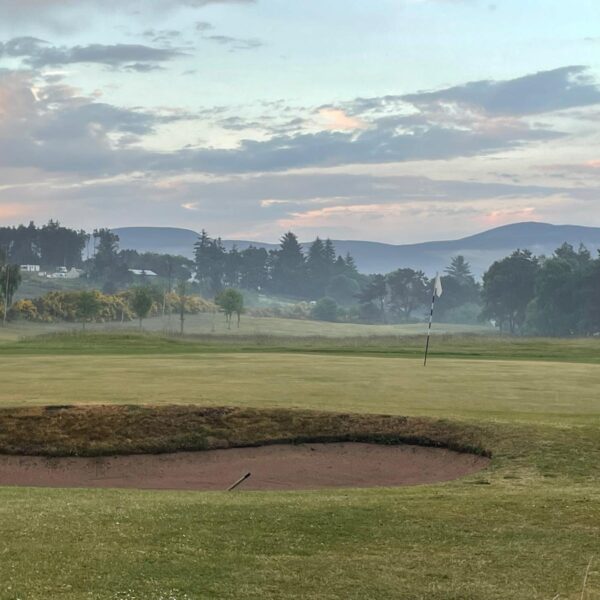 Misty morning Ardgay Bonar Bridge golf course