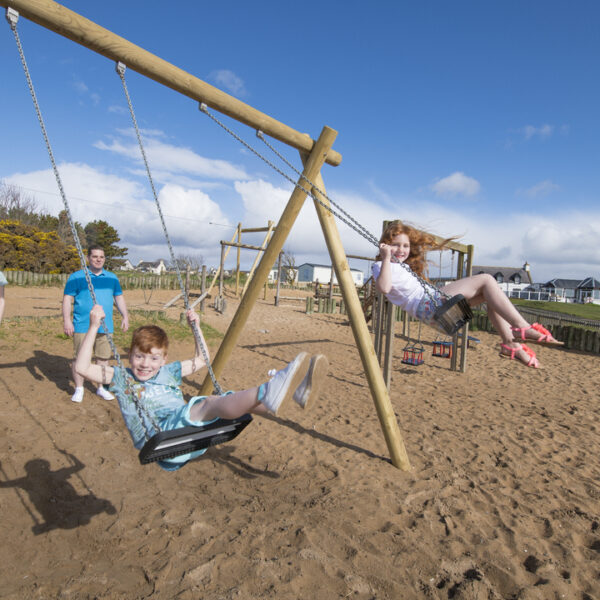 Playpark with family, Heilan Haim, Parkdean Resort, Embo