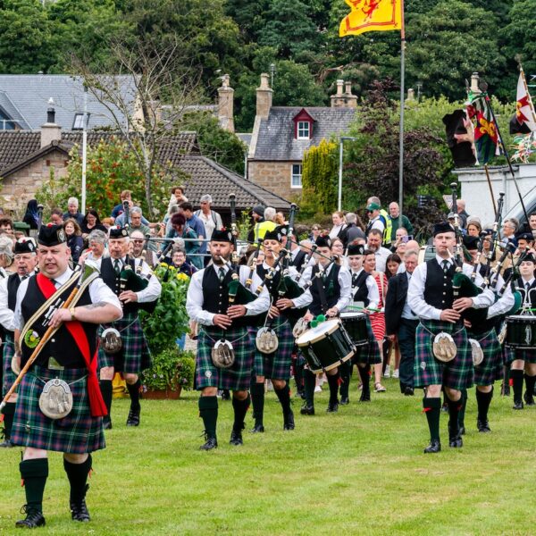 Dornoch Piped Band at Dornoch Highland Games