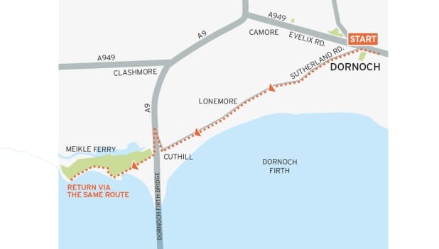 Meikle Ferry Cycling Route