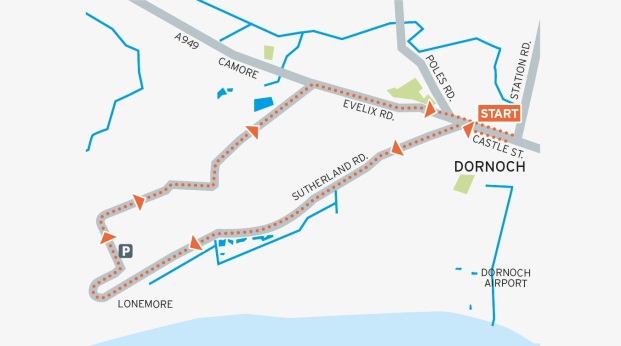 Camore Woods cycle route map